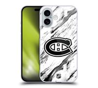 Head Case Designs sous Licence Officielle NHL Marbre Montreal Canadiens Coque Dure pour l'arrire Compatible avec Apple iPhone