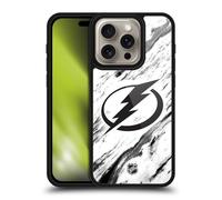 Head Case Designs Sous Licence Officielle NHL Marbre Tampa Bay Lightning Coque en gel renforcée [Protection de Qualité Militaire] Compatible avec Apple iPhone 16 Pro