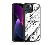Head Case Designs sous Licence Officielle NHL Marbre Washington Capitals Coque en Gel renforcée [Protection de Qualité Militaire] Compatible avec Apple iPhone 13