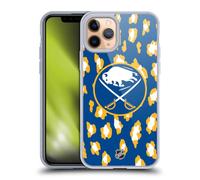 Head Case Designs sous Licence Officielle NHL Modèle de Léopard Buffalo Sabres Coque en Gel [Protection de Qualité Militaire] Compatible avec Apple iPhone 11 Pro Et Compatible avec MagSafe