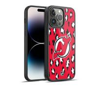 Head Case Designs sous Licence Officielle NHL Modèle de Léopard New Jersey Devils Coque en Gel renforcée [Protection de Qualité Militaire] Compatible avec Apple iPhone 14 Pro Max