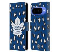 Head Case Designs sous Licence Officielle NHL Modèle de Léopard Toronto Maple Leafs Étui Portefeuille en Cuir Compatible avec Google Pixel 10
