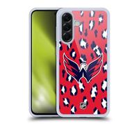 Head Case Designs sous Licence Officielle NHL Modèle de Léopard Washington Capitals Coque en Gel [Protection de Qualité Militaire] Compatible avec Samsung Galaxy A56 5G