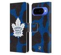 Head Case Designs sous Licence Officielle NHL Modèle de Vache Toronto Maple Leafs Étui Portefeuille en Cuir Compatible avec Google Pixel 10