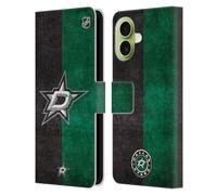 Head Case Designs sous Licence Officielle NHL Moitié en détresse Dallas Stars Étui Portefeuille en Cuir Compatible avec Apple iPhone 17