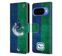 Head Case Designs sous Licence Officielle NHL Moitié en détresse Vancouver Canucks Étui Portefeuille en Cuir Compatible avec Google Pixel 10