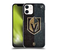 Head Case Designs sous Licence Officielle NHL Moitié en détresse Vegas Golden Knights Coque Dure pour l'arrière Compatible avec Apple iPhone 12 Mini