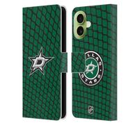 Head Case Designs sous Licence Officielle NHL Motif Réseau Dallas Stars Étui Portefeuille en Cuir Compatible avec Apple iPhone 17