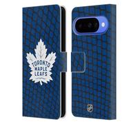 Head Case Designs sous Licence Officielle NHL Motif Réseau Toronto Maple Leafs Étui Portefeuille en Cuir Compatible avec Google Pixel 10
