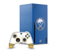 Head Case Designs Sous Licence Officielle NHL Plaine Buffalo Sabres Enveloppement De Console De Jeu Et Skins Pour Manette De Jeu Ensemble compatible avec Xbox Series X