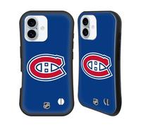 Head Case Designs sous Licence Officielle NHL Plaine Montreal Canadiens Coque Hybride Compatible avec Apple iPhone 16