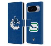Head Case Designs sous Licence Officielle NHL Plaine Vancouver Canucks Étui Portefeuille en Cuir Compatible avec Google Pixel 10 Pro XL