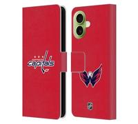 Head Case Designs sous Licence Officielle NHL Plaine Washington Capitals Étui Portefeuille en Cuir Compatible avec Apple iPhone 17
