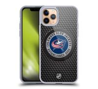 Head Case Designs sous Licence Officielle NHL Texture de Palet Columbus Blue Jackets Coque en Gel [Protection de Qualité Militaire] Compatible avec Apple iPhone 11 Pro Et Compatible avec MagSafe