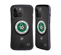 Head Case Designs sous Licence Officielle NHL Texture de Palet Dallas Stars Coque Hybride Compatible avec Apple iPhone 15 Pro Max