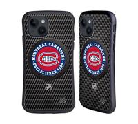 Head Case Designs sous Licence Officielle NHL Texture de Palet Montreal Canadiens Coque Hybride Compatible avec Apple iPhone 15