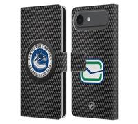 Head Case Designs sous Licence Officielle NHL Texture de Rondelle Vancouver Canucks Étui Portefeuille en Cuir Compatible avec Apple iPhone 17 Air