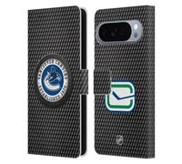 Head Case Designs sous Licence Officielle NHL Texture de Rondelle Vancouver Canucks Étui Portefeuille en Cuir Compatible avec Google Pixel 10 Pro XL