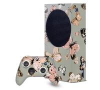 Head Case Designs Sous Licence Officielle Ninola Papillons Or Vert Assortis Enveloppement De Console De Jeu Et Skins Pour Manette compatible avec Xbox Series S Console & Controller Bundle
