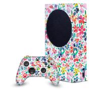 Head Case Designs Sous Licence Officielle Ninola Printemps de pétales colorés Mix Art Enveloppement De Console De Jeu Et Skins Pour Manette compatible avec Xbox Series S Console & Controller Bundle