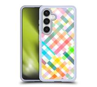 Head Case Designs sous Licence Officielle Ninola Rayures Vichy Modèles vibrants Coque en Gel [Protection de Qualité Militaire] Compatible avec Samsung Galaxy S24 5G