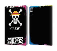 Head Case Designs sous Licence Officielle One Piece Logo Crew Coloré Art Graphique Étui Portefeuille en Cuir Compatible avec Apple iPad Pro 12.9 2020/2021/2022