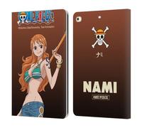 Head Case Designs sous Licence Officielle One Piece Nami Art Graphique Étui Portefeuille en Cuir Compatible avec Apple iPad 9.7 2017 / iPad 9.7 2018