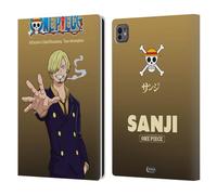 Head Case Designs sous Licence Officielle One Piece Sanji Art Graphique Étui Portefeuille en Cuir Compatible avec Apple iPad Pro 11 M4/M5 2024/2025