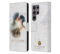 Head Case Designs sous Licence Officielle Outlander Claire Et Jamie Baiser Portraits Étui Portefeuille en Cuir Compatible avec Samsung Galaxy S24 Ultra 5G