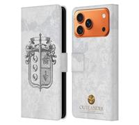 Head Case Designs sous Licence Officielle Outlander Fraser Crest Cachets Et Icônes Étui Portefeuille en Cuir Compatible avec Apple iPhone 17 Pro Max