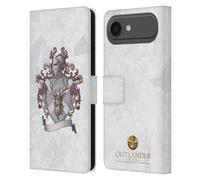 Head Case Designs sous Licence Officielle Outlander Mackenzie Knight Crest Cachets Et Icônes Étui Portefeuille en Cuir Compatible avec Apple iPhone 17 Air