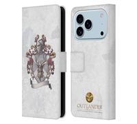 Head Case Designs sous Licence Officielle Outlander Mackenzie Knight Crest Cachets Et Icônes Étui Portefeuille en Cuir Compatible avec Apple iPhone 17 Pro
