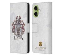 Head Case Designs sous Licence Officielle Outlander Mackenzie Knight Crest Cachets Et Icônes Étui Portefeuille en Cuir Compatible avec Apple iPhone 17