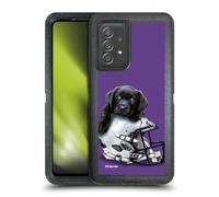 Head Case Designs sous Licence Officielle P.D. Moreno Casque De Football Black Labrador Chiots De Sport Étui Antichoc Ultra-Blindé Compatible avec Galaxy A52 / A52s / 5G (2021)