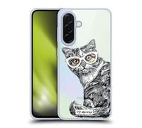 Head Case Designs sous Licence Officielle P.D. Moreno Chaton Back Stare Chats Noir Et Blanc Coque en Gel [Protection de Qualité Militaire] Compatible avec Samsung Galaxy A36 5G