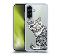 Head Case Designs sous Licence Officielle P.D. Moreno Chaton Back Stare Chats Noir Et Blanc Coque en Gel [Protection de Qualité Militaire] Compatible avec Samsung Galaxy A56 5G
