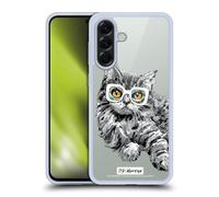 Head Case Designs sous Licence Officielle P.D. Moreno Kitten Stare Chats Noir Et Blanc Coque en Gel [Protection de Qualité Militaire] Compatible avec Samsung Galaxy A56 5G