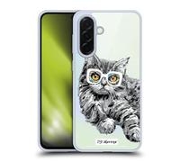 Head Case Designs sous Licence Officielle P.D. Moreno Kitten Stare Chats Noir Et Blanc Coque en Gel [Protection de Qualité Militaire] Compatible avec Samsung Galaxy A36 5G