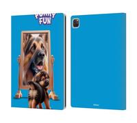 Head Case Designs sous Licence Officielle P.D. Moreno Miroir en Berger Allemand Oeuvre d'art Furry Fun Étui Portefeuille en Cuir Compatible avec Apple iPad Pro 12.9 2020/2021/2022