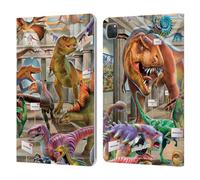 Head Case Designs sous Licence Officielle P.D. Moreno Musée Scène de Dinosaure Étui Portefeuille en Cuir Compatible avec Apple iPad Pro 11 2020/2021 / 2022