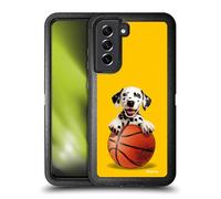 Head Case Designs sous Licence Officielle P.D. Moreno Panier Dalmatien Chiots De Sport Étui Antichoc Ultra-Blindé Compatible avec Samsung Galaxy S21 FE 5G