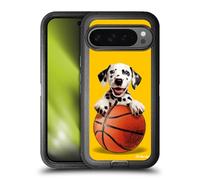 Head Case Designs sous Licence Officielle P.D. Moreno Panier Dalmatien Chiots De Sport Étui Antichoc Ultra-Blindé Compatible avec Google Pixel 9 Pro XL