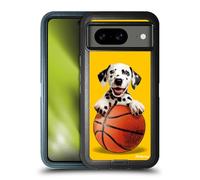 Head Case Designs sous Licence Officielle P.D. Moreno Panier Dalmatien Chiots De Sport Étui Antichoc Ultra-Blindé Compatible avec Google Pixel 8