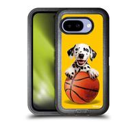 Head Case Designs sous Licence Officielle P.D. Moreno Panier Dalmatien Chiots De Sport Étui Antichoc Ultra-Blindé Compatible avec Google Pixel 9A