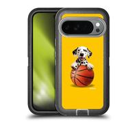 Head Case Designs sous Licence Officielle P.D. Moreno Panier Dalmatien Chiots De Sport Étui Antichoc Ultra-Blindé Compatible avec Google Pixel 10