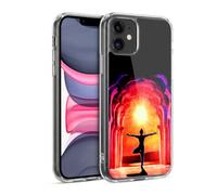 Head Case Designs sous Licence Officielle P.D. Moreno Pose d'arbre Au Lever du Soleil Silhouettes De Yoga Coque en Gel [Qualité Militaire] Compatible avec Apple iPhone 11 Et Compatible avec MagSafe