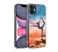 Head Case Designs sous Licence Officielle P.D. Moreno Pose du Seigneur De La Danse Silhouettes De Yoga Coque en Gel [Qualité Militaire] Compatible avec Apple iPhone 11 Et Compatible avec MagSafe
