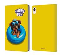 Head Case Designs sous Licence Officielle P.D. Moreno Teckel Oeuvre d'art Furry Fun Étui Portefeuille en Cuir Compatible avec Apple iPad Mini (2021/2024)