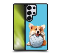 Head Case Designs sous Licence Officielle P.D. Moreno Volley Ball Corgi Chiots De Sport Coque en Gel renforcée [Protection de Qualité Militaire] Compatible avec Samsung Galaxy S25 Ultra