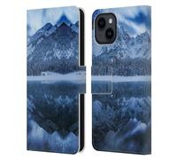 Head Case Designs sous Licence Officielle Patrik Lovrin Fantaisie au lac de Montagne Rêves vs réalité Étui Portefeuille en Cuir Compatible avec Apple iPhone 15